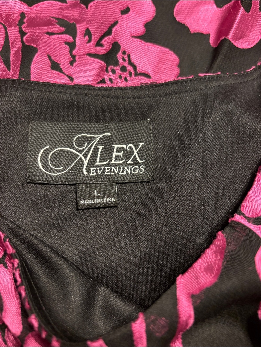 Alex Evenings Printed Tiered Asymmetrical Blouse - Picture 9 of 11